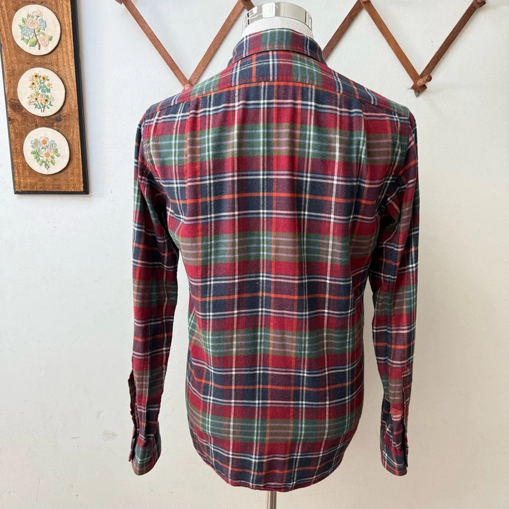 J. Crew Flannel Plaid Cotton Button Up Shirt